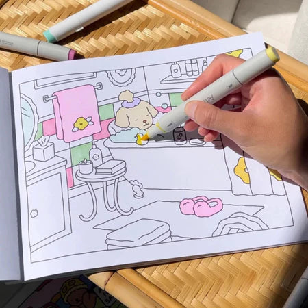 Livro de Colorir Bobbie Goods – 50 Páginas + Canetinhas Grátis