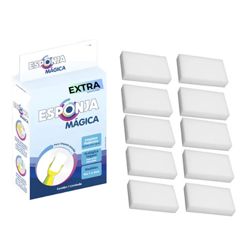 Esponja Mágica Extra – Limpeza Rápida, Fácil e Sem Esforço