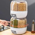 SAVEFOOD - Dispenser de Alimentos Giratório com 6 Compartimentos