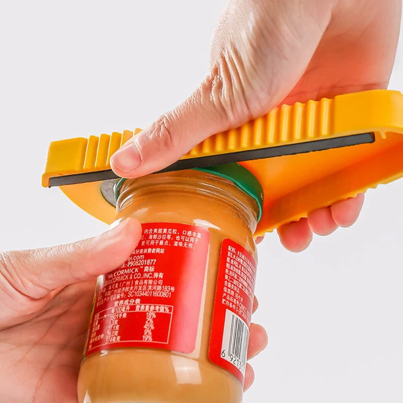 Abridor Prático Triangular – Multiuso para Frascos, Latas e Garrafas