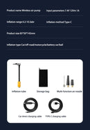 Bomba De Ar Pneu De Carro Inflador Portátil Com Fio - AirPump